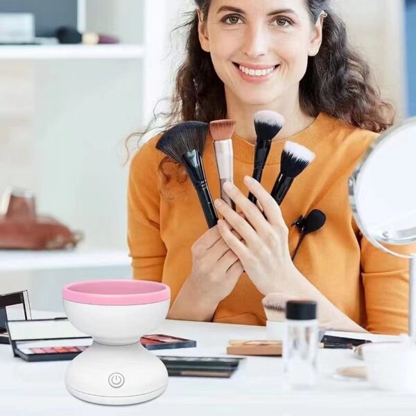Portable USB Makeup Brush Cleaner Machine Electric Cosmetic Brush Cleaning Washing Tools Automatic Clean Makeup Brushes - Image 6