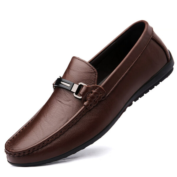 Men's Gommino Loafers Casual Leather Shoes Simple Velvet - Image 6