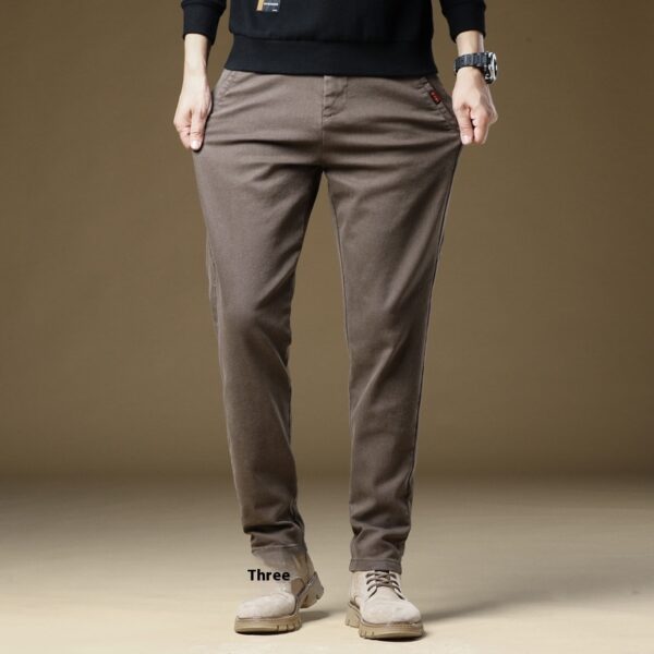 Casual Pants Men's Winter Fleece-lined - Image 10