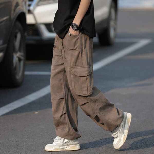 Camouflage Workwear Pants Men's Wide Leg - Image 7