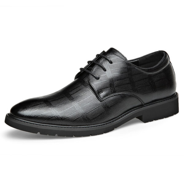 Genuine Leather Men's Formal Wear Plus Size Shoes - Image 3
