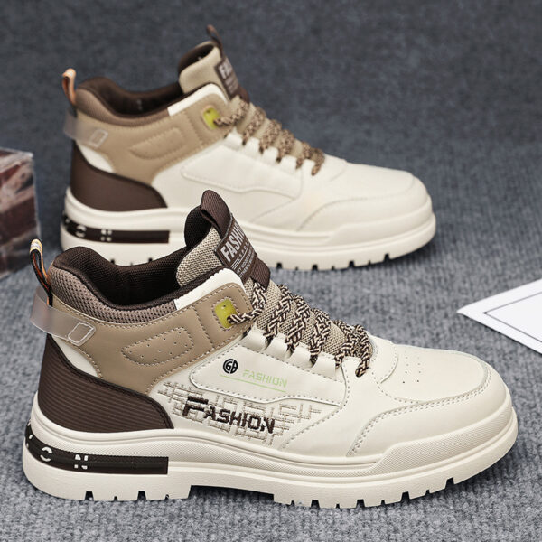 Men's High-top Korean Style Elevator Wild Sneakers - Image 7