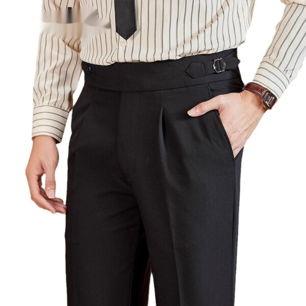 Autumn And Winter Woolen Thick Pairs Of Straight Pants - Image 2