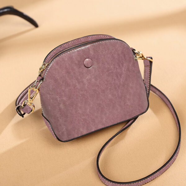 Niche Female Leather One-shoulder Crossbody Bag - Image 6