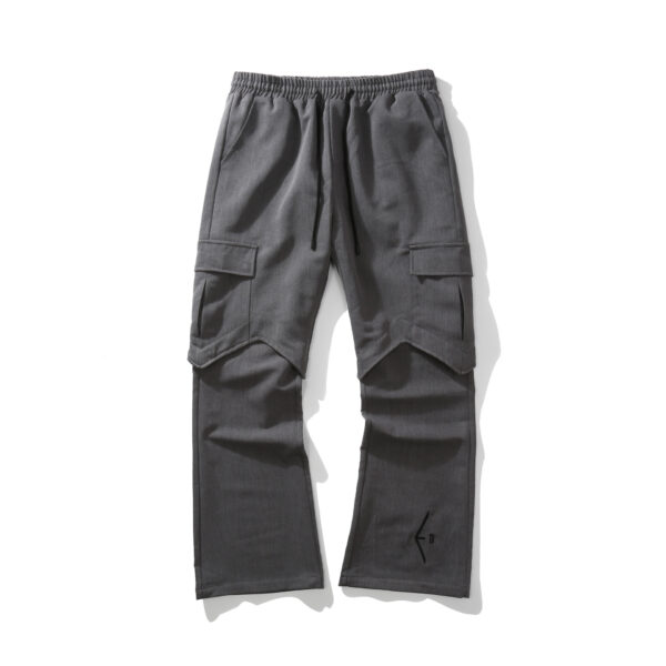 Street Embroidered Flared Loose Men's Casual Pants - Image 5