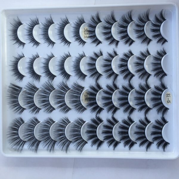 20 Pairs Of False Eyelashes Three-dimensional Multi-layer Mixed Eyelashes - Image 5