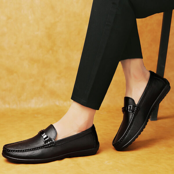 Men's Gommino Loafers Casual Leather Shoes Simple Velvet - Image 8