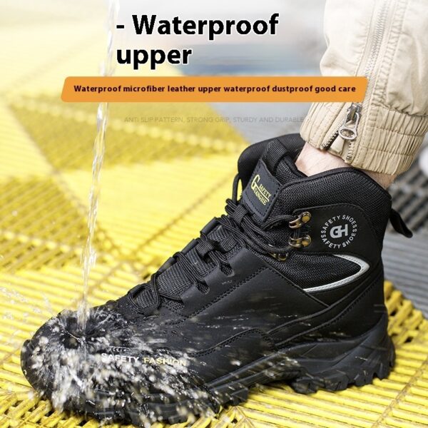 Anti-smashing And Anti-penetration Mountaineering Wear-resistant Waterproof Construction Site Safety Shoes - Image 4