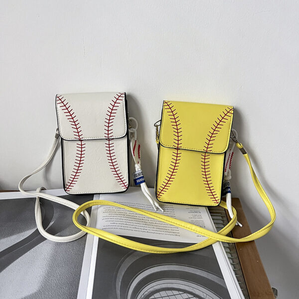 Women's Baseball Shoulder Bag Crossbody Transparent Small Square Bag - Image 6