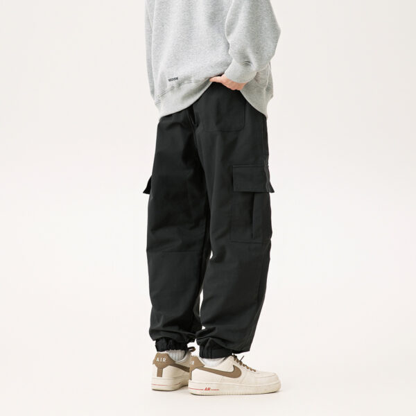 Autumn Outdoor Retro Pocket Overalls Men's Loose Straight Casual - Image 4