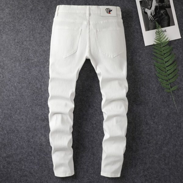 Hole Patch Washed Jeans - Image 5