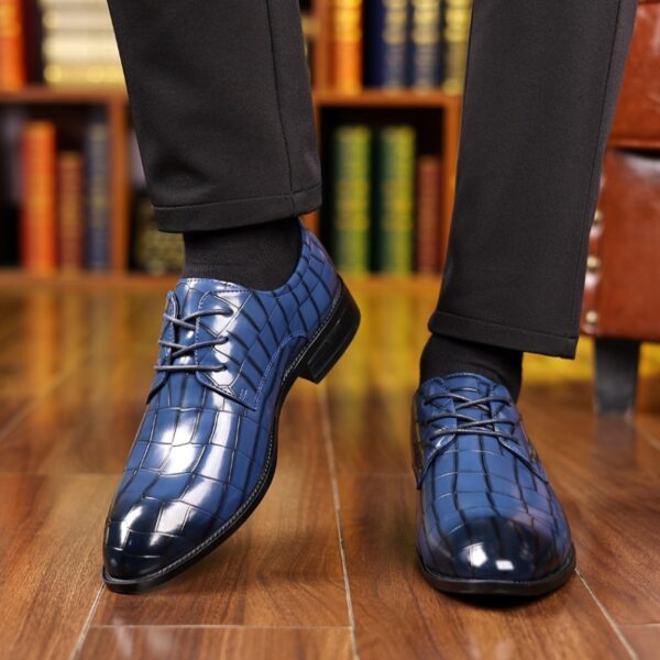Plus Size Leather Shoes Men's Casual Breathable - Image 7