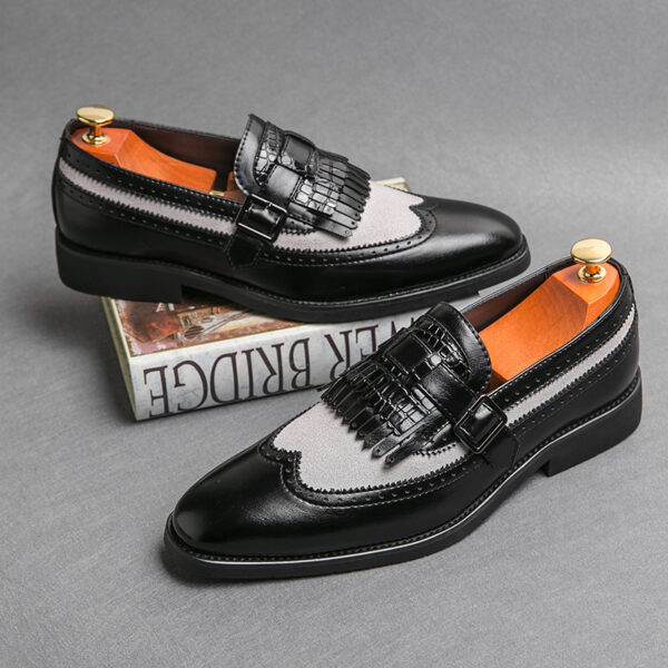 Plus Size Men's Shoes Tassel Trendy Pointed Toe - Image 9