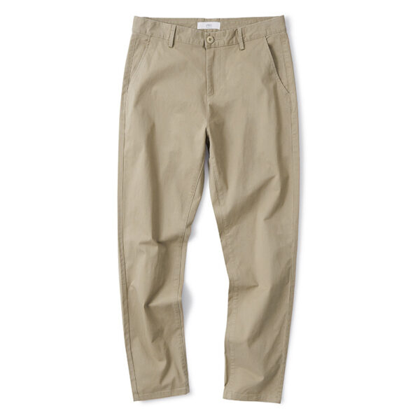 Pure Cotton Casual Pants Men's All-matching Loose Straight Business Summer - Image 2