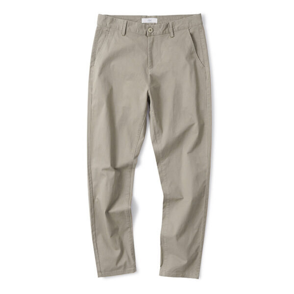 Pure Cotton Casual Pants Men's All-matching Loose Straight Business Summer - Image 9