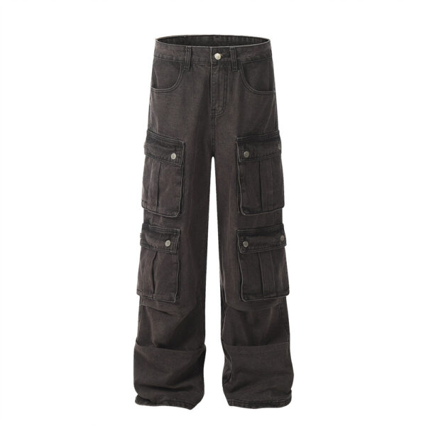 Do The Old Cowboy Overalls Loose Wide Leg Multi-pocket - Image 10