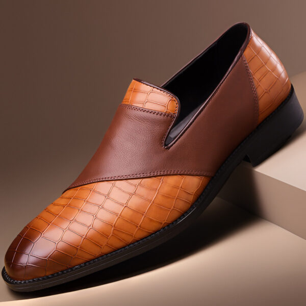 Plus Size Men's British Business Dress Leather Shoes - Image 5