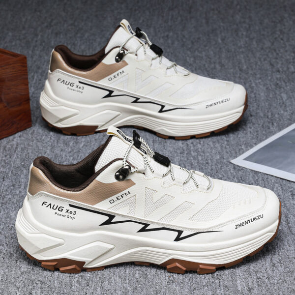 Men Colorblock Sneakers Outdoor Casual Mountaineering Hiking Running Sports Shoes - Image 2