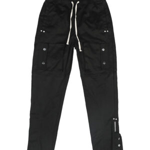 Breasted Slit Drawstring Cargo Pants