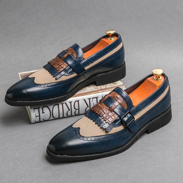 Plus Size Men's Shoes Tassel Trendy Pointed Toe - Image 3
