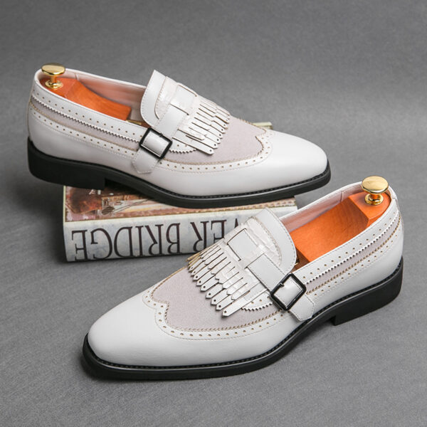Plus Size Men's Shoes Tassel Trendy Pointed Toe - Image 5