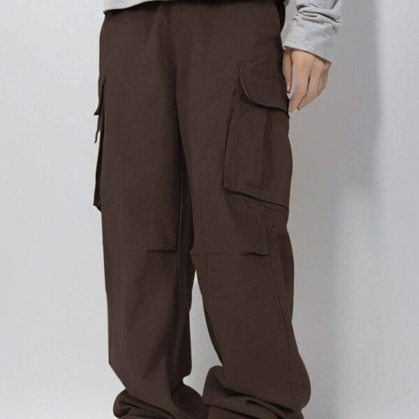 Three-dimensional Pocket Overalls Functional Lace-up Loose Casual Pants - Image 3