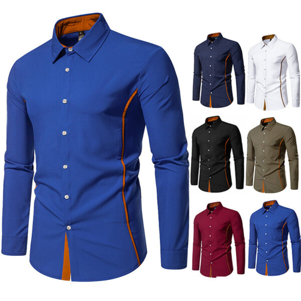 Contrast Color Shirt European And American Fashion Casual - Image 6