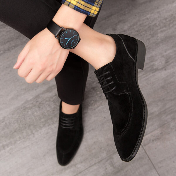 Men's Fashion Casual Brogue Carved Leather Shoes - Image 5