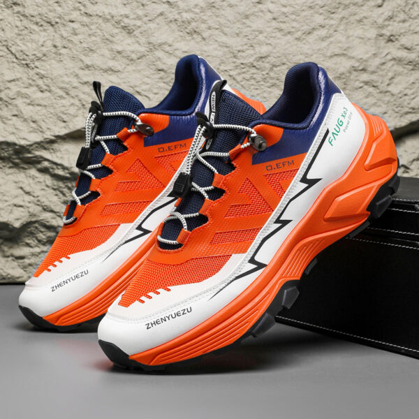 Men Colorblock Sneakers Outdoor Casual Mountaineering Hiking Running Sports Shoes - Image 6