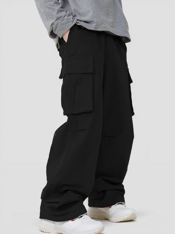 Three-dimensional Pocket Overalls Functional Lace-up Loose Casual Pants - Image 5