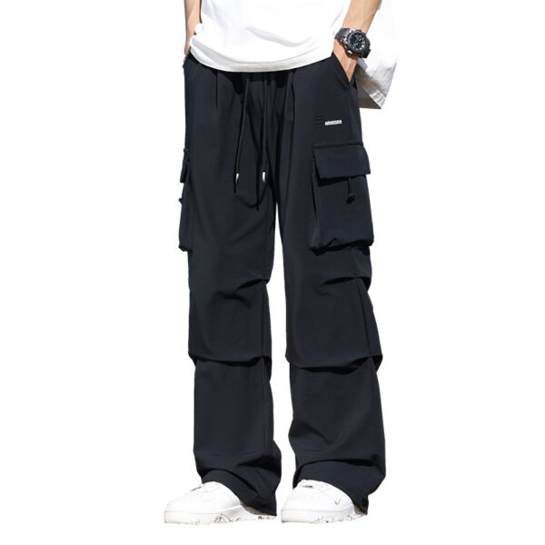 Pu Shuai Loose Straight-leg Wide-leg Pants - Image 4