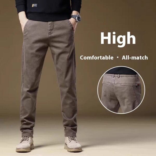 Casual Pants Men's Winter Fleece-lined - Image 4