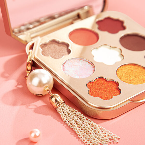 Nine Colors Matte Pearlescent Waterproof Long Lasting Star Bright Diamond Eyeshadow Palette - Image 7