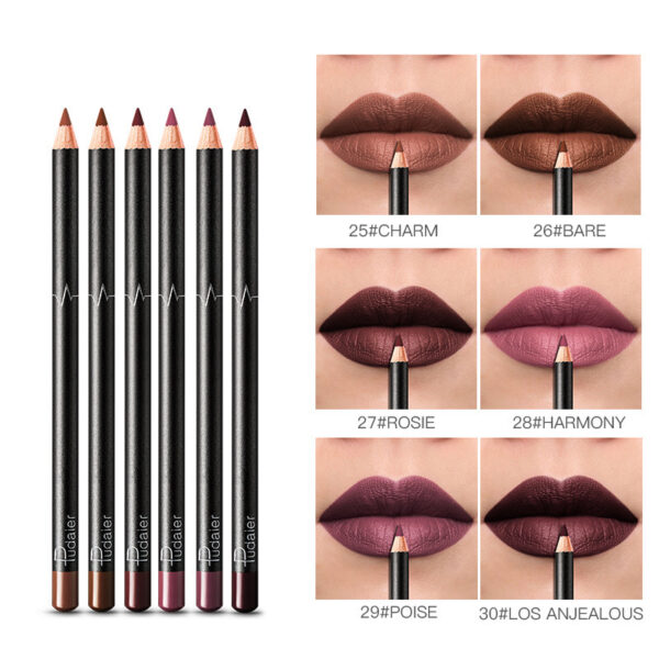 36 Color Lip Liner Waterproof Non-smudge Nude Color - Image 4