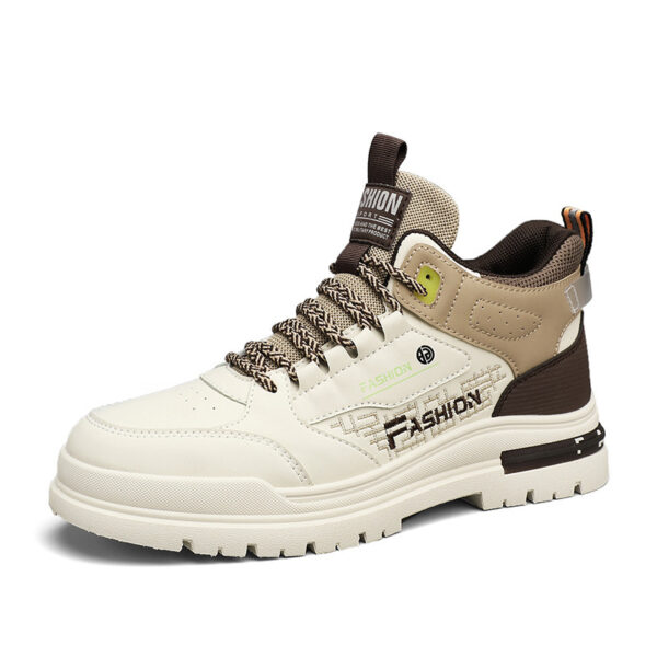 Men's High-top Korean Style Elevator Wild Sneakers - Image 3