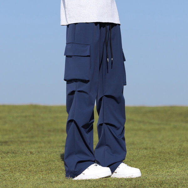 Pu Shuai Loose Straight-leg Wide-leg Pants - Image 5