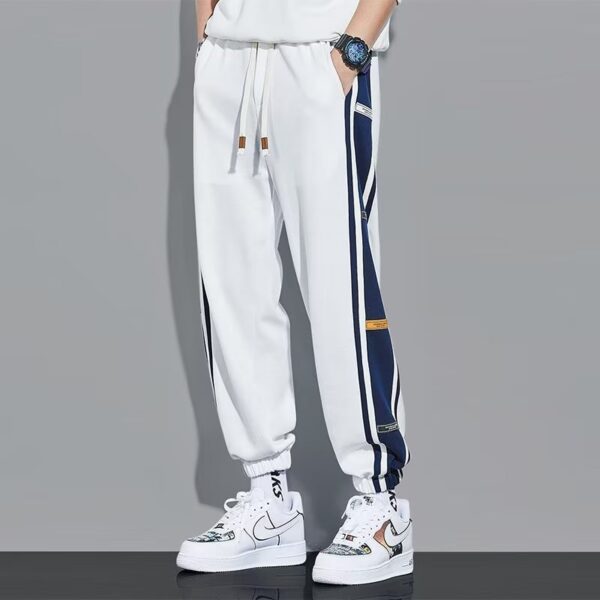 Men's Loose Sports Bundle Footpants Nine Points Haren Pants Plus Velvet Style