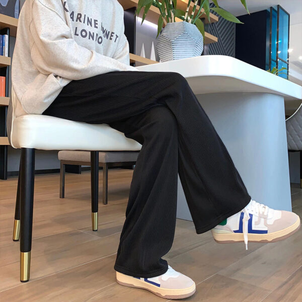 High Street Casual Trousers Spring And Autumn Loose Straight Sweatpants - Image 5