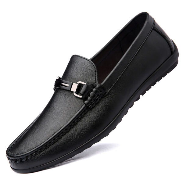 Men's Gommino Loafers Casual Leather Shoes Simple Velvet - Image 3