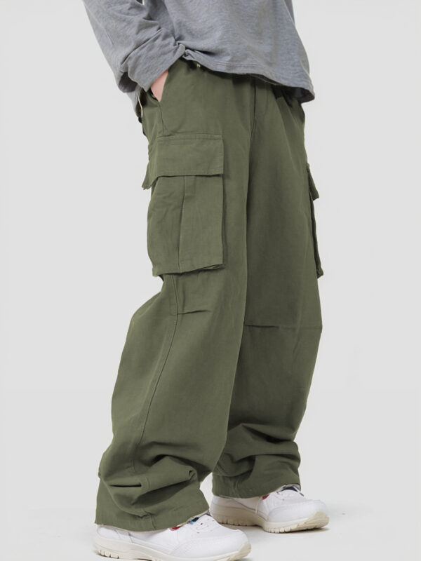 Three-dimensional Pocket Overalls Functional Lace-up Loose Casual Pants - Image 6