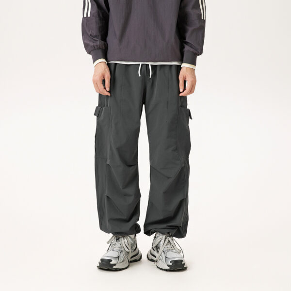 Casual Straight-leg Loose Cargo Pants Male - Image 4