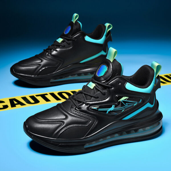 Color-matching Lace-up Air Cushion Sneakers Men's Lightweight Thick-soled Daddy Shoes Fashion Casual Running Sports Casual Shoes - Image 9