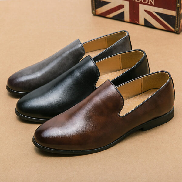 Breathable Casual Leather Shoes Korean Fashion Doug Shoes - Image 6