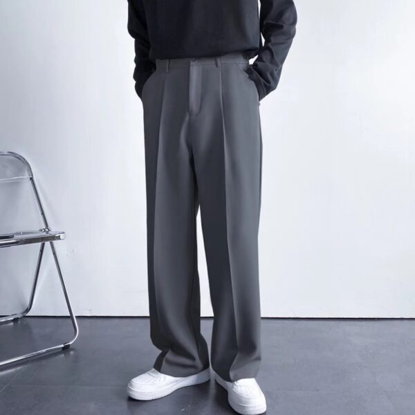 Men's Casual Loose Pants Soft Pleat - Image 3