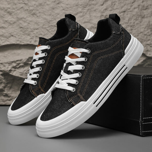 Men's Canvas Shoes Fashion Breathable Casual Sneakers - Image 7