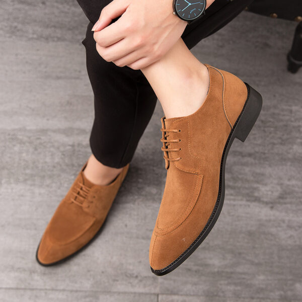 Men's Fashion Casual Brogue Carved Leather Shoes - Image 9