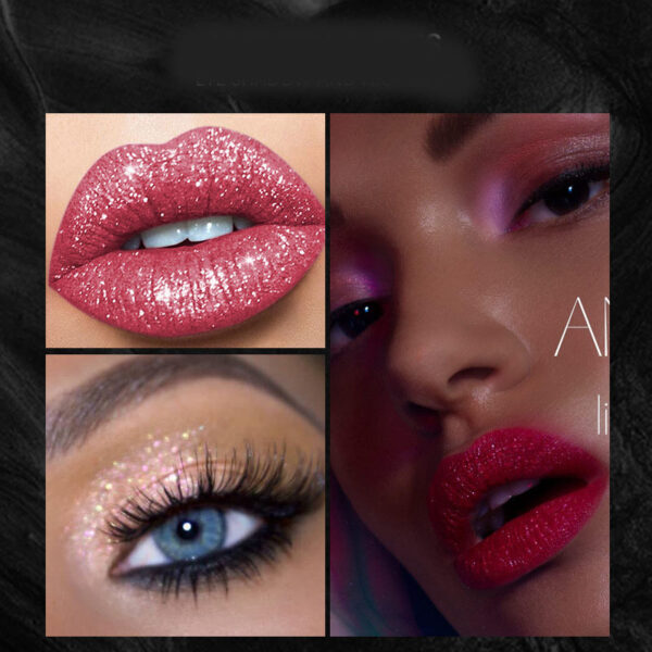 12Pcs Liquid Lipstick Set Halloween Makeup Diamond Symphony Lip Gloss Long Lasting Moisturizing Lip Glaze Glitter Cosmetic - Image 5