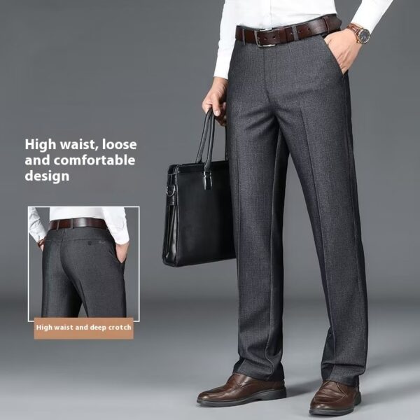 Men's Business Suit Pants Draped Casual Pants - Image 9