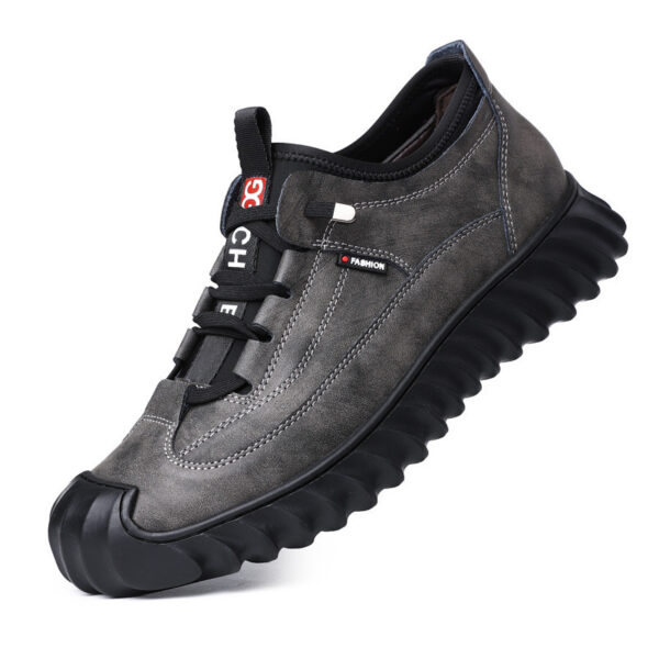 Fashion Soft Bottom Casual New Men's Sports Leather Shoes - Image 5