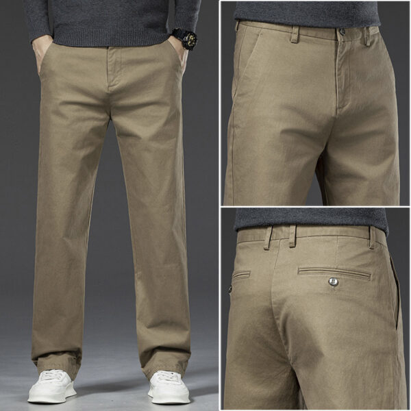 Men's Cotton Casual Trousers Thickened Pants - Image 7